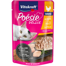 Влажный корм для кошек Vitakraft Po?sie D?lice pouch курица в соусе, 85 г