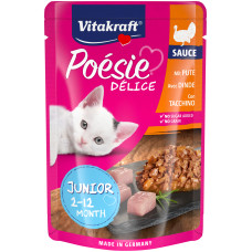 Вологий корм для кошенят Vitakraft Poesie Delice pouch індичка в соусі, 85 г
