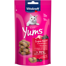 Лакомство для кошек Vitakraft Yums с уткой и бузиной, 40 г