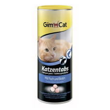 Лакомство для кошек GimCat Katzentabs Fish & Biotin 425 г (для кожи и шерсти), рыба