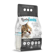 Наполнитель бентонитовый Benty Sandy для кошачьего туалета, 5 л