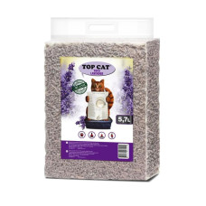 Соевый наполнитель для кошачьего туалета TOP CAT TOFU ТОФУ с ароматом лаванды 5,7л
