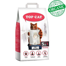 Глиняный наполнитель для туалета кошек Top Cat мелкий (0,8-1,5 мм), лаванда розовая