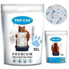 Силикагелевый наполнитель для кошачьего туалета TOP CAT PREMIUM 