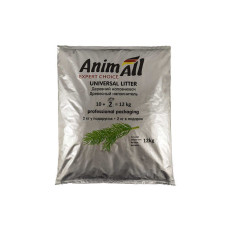Древесный наполнитель AnimAll 12 кг (2кг в подарок)