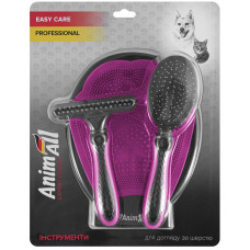 Анімал набір для грумінгу 3в1 MG8603 Рожевий