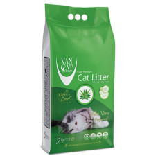 Бентонитовый наполнитель VanCat АлоеВера для туалета, 5 кг