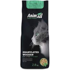 Древесный наполнитель AnimAll с ароматом мяты 2,8 кг