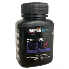 Витамины AnimAll VetLine CAT MALE PRO для взрослых котов (самцов) 0,5г/100табл.