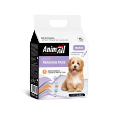 Пеленки AnimAll Puppy Training Pads для собак и щенков, с ароматом лаванды, 60x60 см, 10 шт