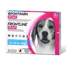 Капли Boehringer Ingelheim Frontline (Фронтлайн) TRI-ACT от блох и клещей для собак, M, 10-20 кг