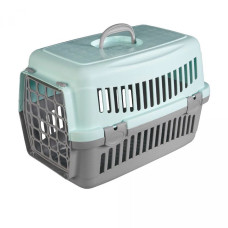Переноска для кошек и собак АнимАлл серо-мятная CNR-134 (58х42х42)