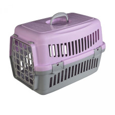 Переноска для кошек и собак АнимАлл серо-фиолетовая CNR-134 (58х42х42)