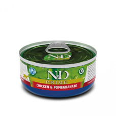 Вологий корм Farmina N&D Grain Free Prime Chicken Adult для кішок, беззерновий, з куркою та гранатом 70 г