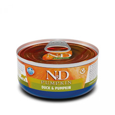 Вологий корм Farmina N&D Grain Free Pumpkin Duck Adult для кішок, беззерновий, з гарбузом та качкою, 70 г