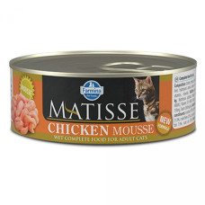 Вологий корм Farmina Matisse Cat Mousse Chicken для дорослих кішок, паштет з куркою, 85 г