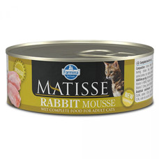 Вологий корм Farmina Matisse Cat Mousse Rabbit для дорослих кішок, паштет із кроликом, 85 г