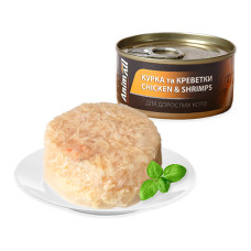 Влажный корм для кошек Анималл (AnimAll) Курица с Креветками 85г