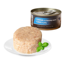 Влажный корм для кошек Анималл (AnimAll) Тунец в нежном желе 85г