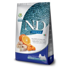 Беззерновий сухий корм Farmina N&D Grain Free OCEAN PUMPKIN для собак дрібних порід з тріскою та апельсином 800 г