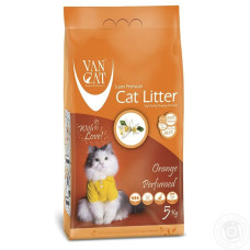 Бентонітовий наповнювач VanCat Orange для туалету, 5 кг