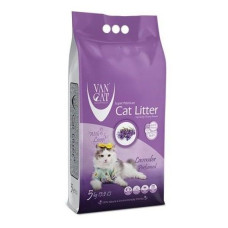 Бентонітовий наповнювач VanCat Lavender для туалету, 5 кг