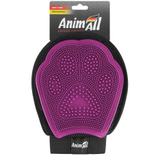 АнимАлл Грум рукавица массажная для вычесывания шерсти MG9608 Розовая