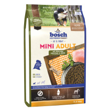 Сухой корм Bosch HPC Mini Adult with Poultry and Millet для взрослых собак малых пород, с птицей и пшеном, 3 кг