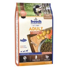 Сухой корм Bosch HPC Adult with Salmon & Potato для взрослых собак всех пород, лосось и картофель, 3 кг.