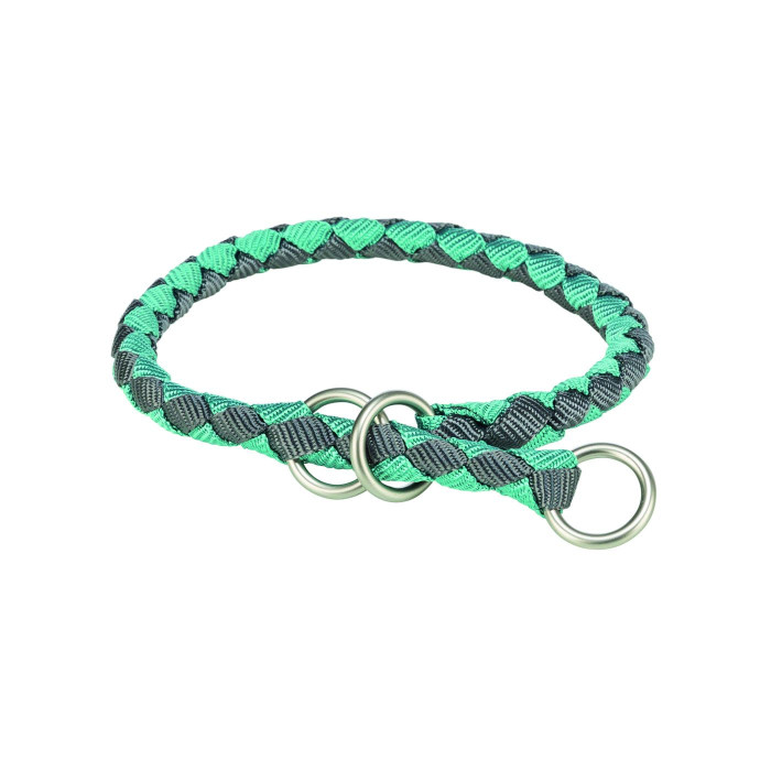 Ошейник Trixie Cavo для собак полуудавка аква-графит, XS–S 25–31 см, диаметр 12 мм