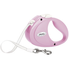 Поводок-рулетка flexi PUPPY Tape, розовый XS: 2м/до 12кг