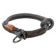 Нашийник-удавка BE NORDIC, темно-сірий/коричневий, S-M: 40см/8мм