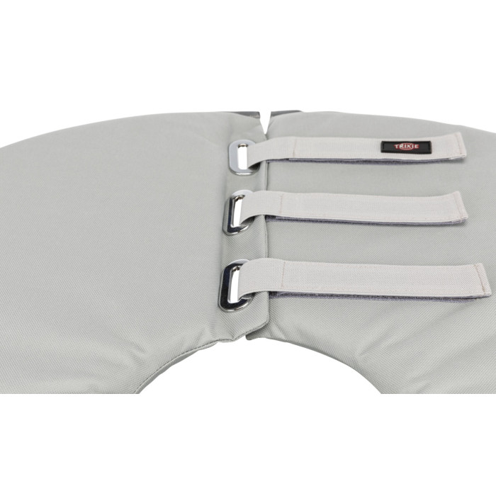 Защитный ошейник, полиэстер/поролон, серый, L: 46-49см/24см