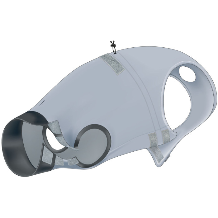 Защитная попона для собак, серый, M: 45см