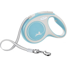Поводок-рулетка Flexi New COMFORT Tape, голубой XS: 3м/до 12кг