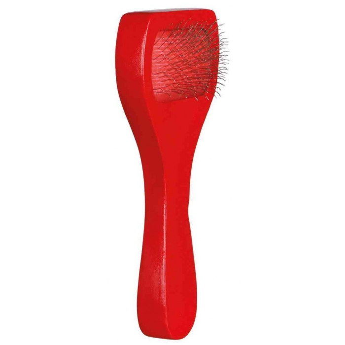 Пуходерка одинарная, деревянная ручка, 6х13см