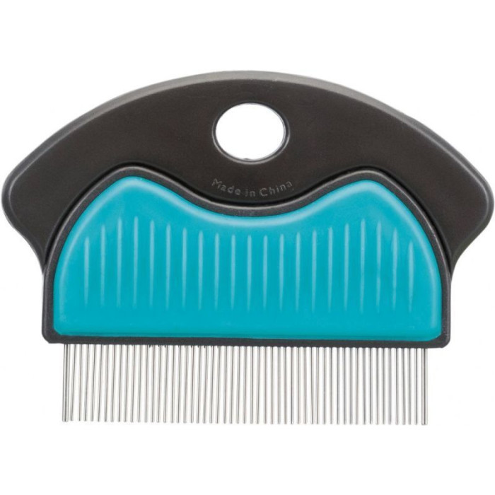 Расческа дял вычесывания блох, металическая с густым зубом