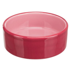 Керамічна миска для собак, рожева
