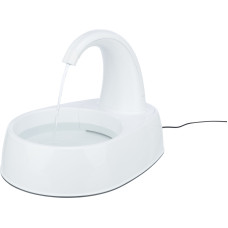 Фонтан для пиття "Curved Stream" (пластик), 2.5л/25х24.5х35см, білий