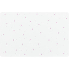 Коврик под миску с рисунком "лапа", 44х28см, белый