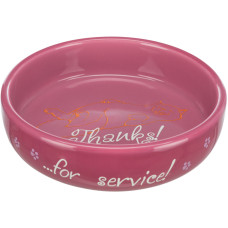 Миска для кота керамическая, 300мл/15см, для пород котов с коротким носом