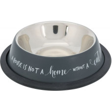 Миска металева з гумовою основою, 200мл/15см, сірий