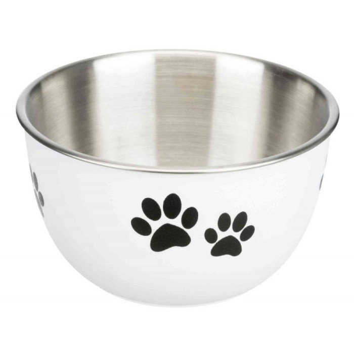 Миска з кришкою Fresh Feed (сталь+пластик), 600мл/13 см