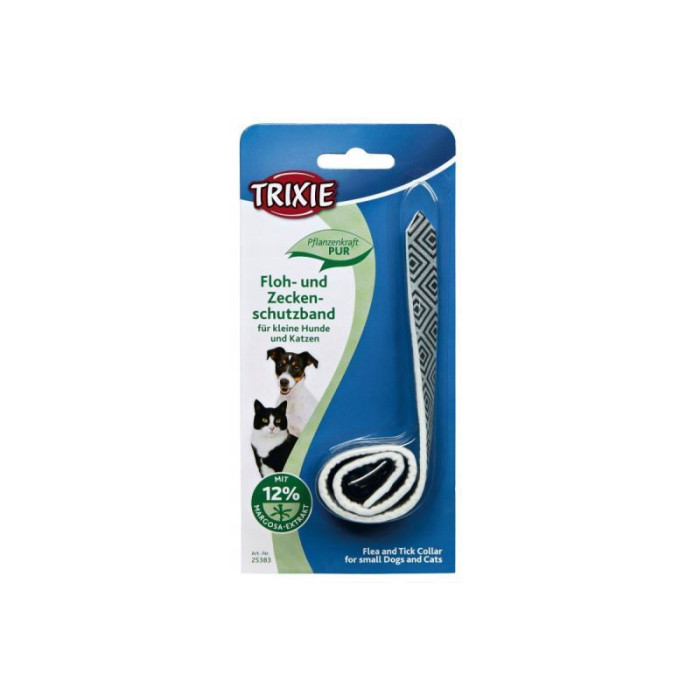 Ошейник TRIXIE от блох и клещей для собак 56см, серебро/чёрный