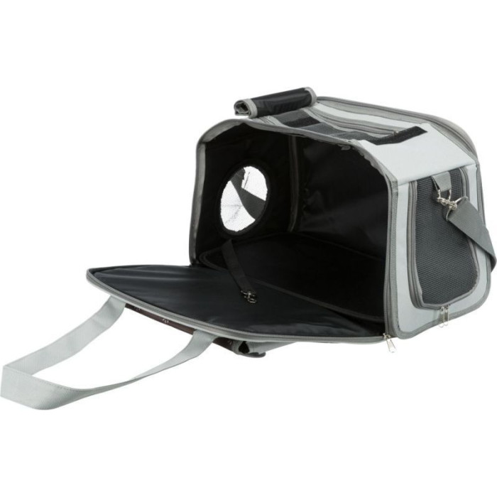 Сумка-переноска Libby 25х27х42см, коричнево-сіра