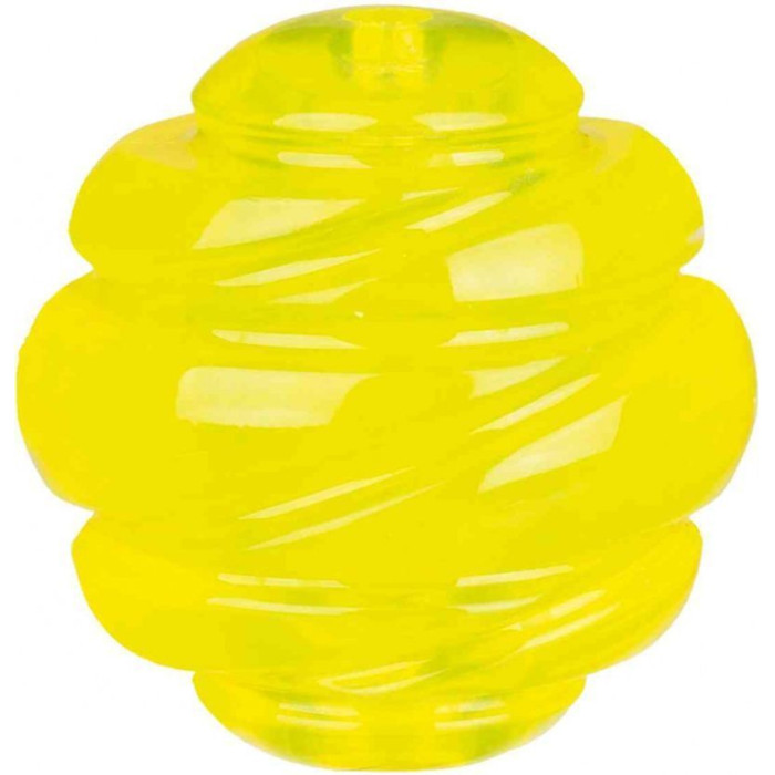 Сверхпрочный мяч, резина 6см, жёлтый