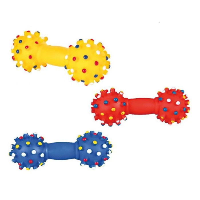 Гантель для собак со звуком, винил, 15 см