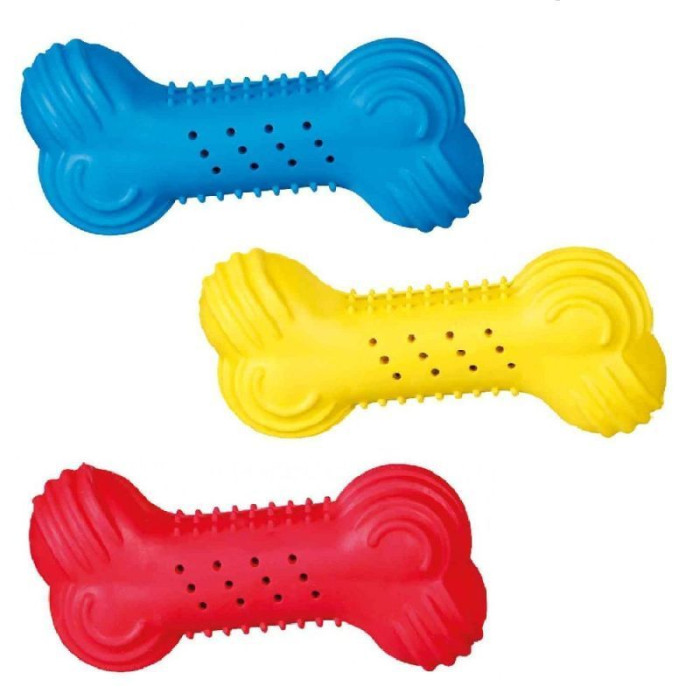 Кістка охолоджувальна для собак, натуральна гума, 11см