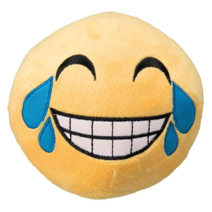 Смайлик смеющийся, (плюш), 14см