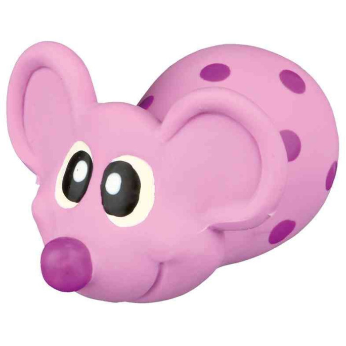 Мишка латекс яскрава в горошок, 8см